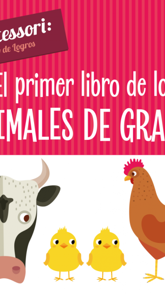 El primer libro de los animales de granja - Montessori: un mundo de logros.
