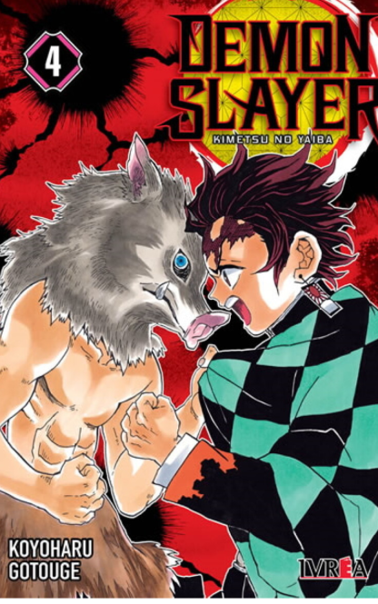 MANGA DEMON SLAYER N°4 KIMETSU NO YAIBA – KOYOHARU GOTOUGE – IVREA