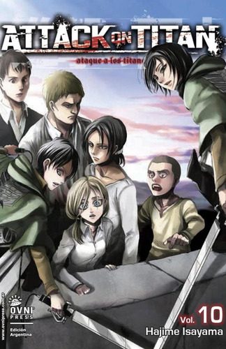 MANGA ATTACK ON TITAN ATAQUE A LOS TITANES N° 10
