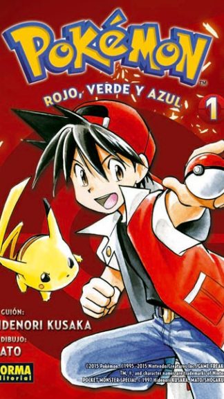 Manga- Pokémon N°1- Rojo, verde y azul 1- Norma Editorial