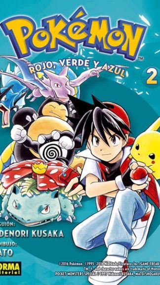 Manga- Pokémon N°2- Rojo, verde y azul 2