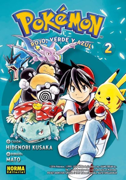 Manga- Pokémon N°2- Rojo, verde y azul 2