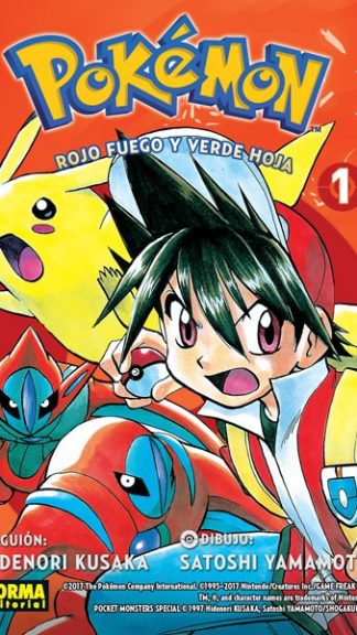 Manga- Pokémon N°13. Rojo fuego y verde hoja 1- Norma Editorial