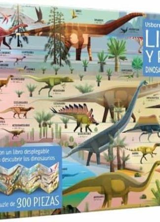 Libro y puzle dinosaurio- Línea del tiempo