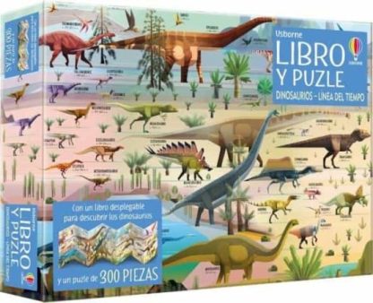 Libro y puzle dinosaurio- Línea del tiempo