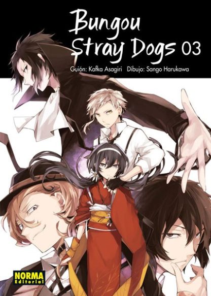 Manga-Bungou Stray Dogs N°3- Kafka Asagiri- Norma Editorial