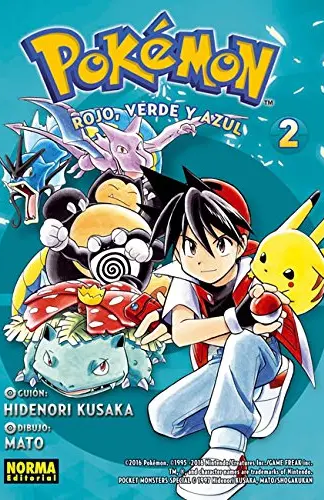 Manga Pokémon N°2, rojo, verde y azul 2
