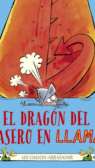 El dragón del trasero en llamas